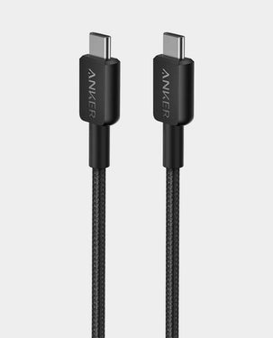 Anker 322 USB-C to USB-C 3ft Braided Cable A81F5H11 - Black Anker 322 USB-C to USB-C 3ft Braided Cable A81F5H11 - Black